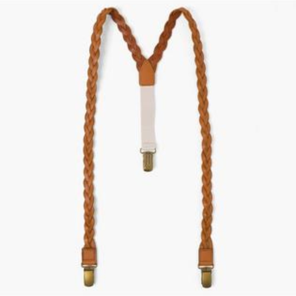 Gymboree Braided Leather Y Style Suspenders